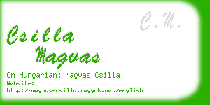 csilla magvas business card